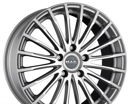 MAK Fatale silver 8.5x19" ET48 LK5 112 ML 57.1 Alufelgen 19 Zoll