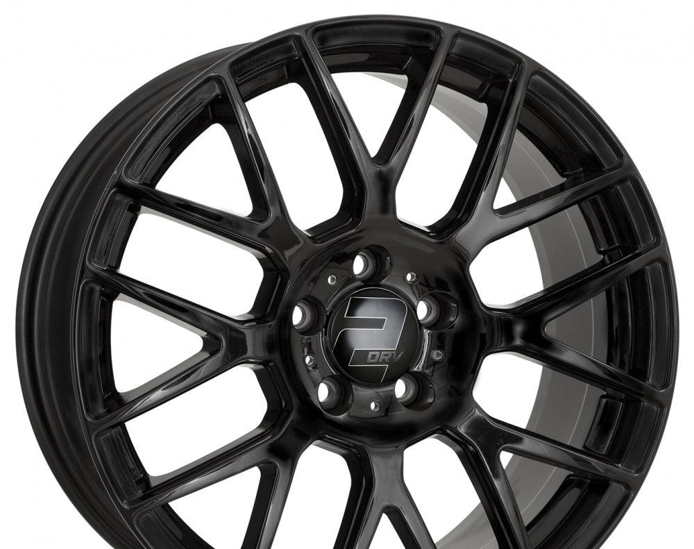 2DRV WH26 schwarz glänzend lackiert 10x22" ET33 LK5 112 ML 66.6 Alufelgen 22...
